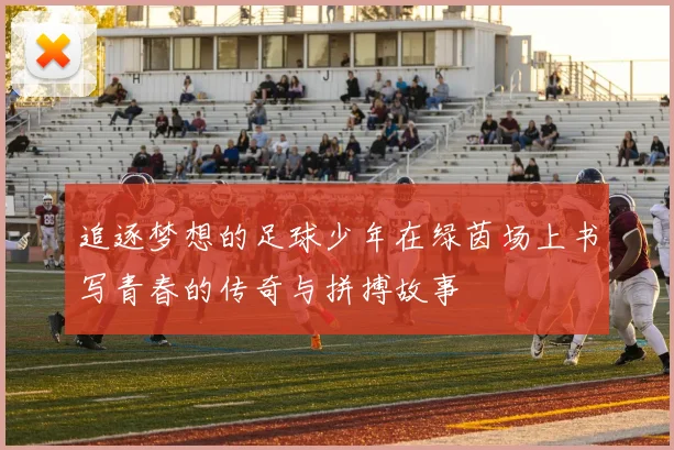 追逐梦想的足球少年在绿茵场上书写青春的传奇与拼搏故事
